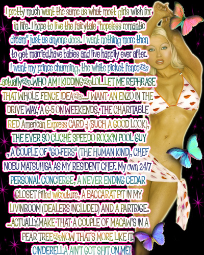 Most Girls Wish For In Life