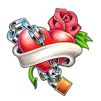 heart with chain