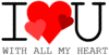 I Love You With All My Heart (Transparent)