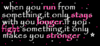 when you run from . 