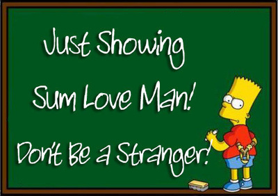 Bart Simpson Showing Love