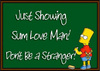 Bart Simpson Showing Love