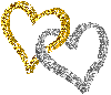 Gold & Silver Hearts