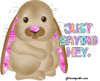 Just Saying Hey Rabbit Pink Ears