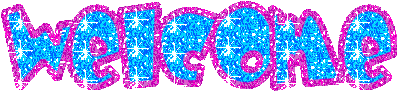 Welcome Cyan And Pink Blinking
