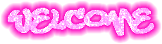 Welcome Glowing Pink Glitter