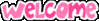 Welcome Blinking Pink Letters
