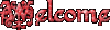 Welcome Fancy Red Glitter