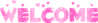 Welcome Pink Glitter With Hearts