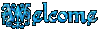 Welcome Fancy Cyan Glitter
