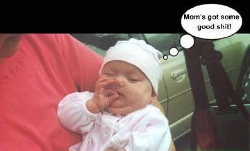 Smoking baby
