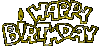 Happy Birthday Gold Glitter
