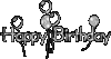 Happy Birthday Silver Baloons