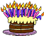 Birthday Cake With Lots Of Candles