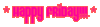 Happy Friday Pink Letters
