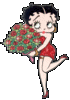 Girl With Flowers Glitter
