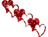 Red Hearts Glitter