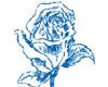 Blue Rose Glitter