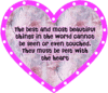 The Best And The Most Beautiful Things In The World