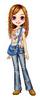 Cute Doll with Blue Purse