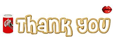 Thank You glitter brown text