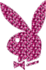 Pink Glitter Playboy