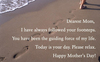 Dearest Mon, I Have Always Followed Your Footsteps.Happy Mother's Day