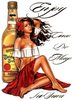 Enjoy Cinco De Mayo Girl With Tequila Bottle