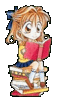 Reading Anime Girl