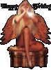 Happy Friday hot girl with wings