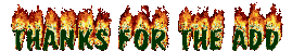 Thanks For The Add Dark Letters And Fire