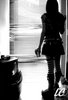 emo girl, dark room