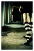 emo girl, white , black