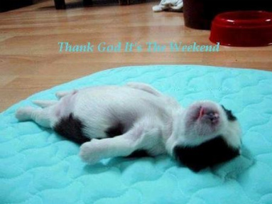 thanks God it's the weekend