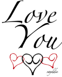 love you. black, red hearts
