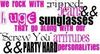 rock with ripped jeans huge sunglasses party hard personalities