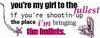 you're my girl to the fullest if you're shootin up the place i'm bringing the bullets