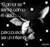 El amor puede pareser el cielo