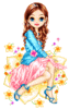 Glitter dolls