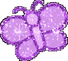 Magenta Butterfly Glitter