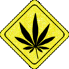 Weed Sign Glitter