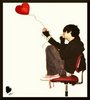 EMO BOY WITH HEART BALLOON