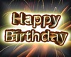 HAPPY BIRTHDAY, brown text