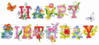 HAPPY BIRTHDAY, animated butterflies