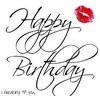 HAPPY BIRTHDAY, i love you, red kiss