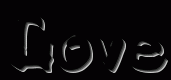 love , black background