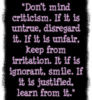 criticism