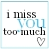 i miss you too much