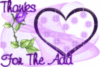 Thanks for the add changing color heart