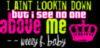 i see no one above me